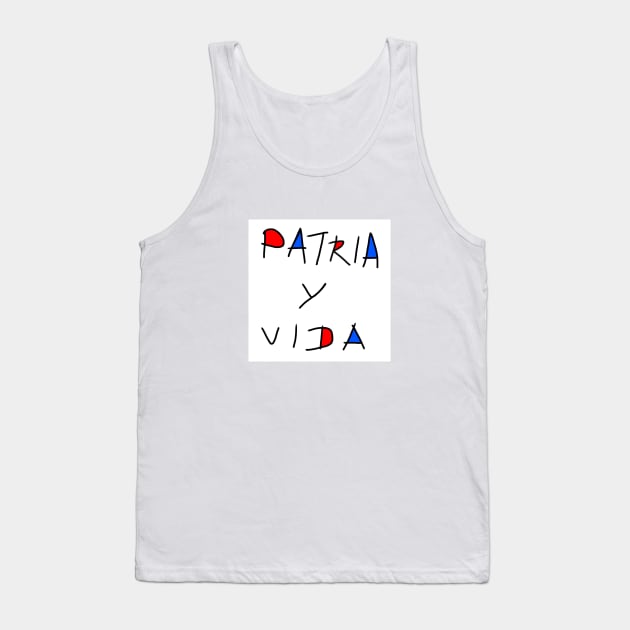 Patria y Vida 5 Tank Top by VazMas Design